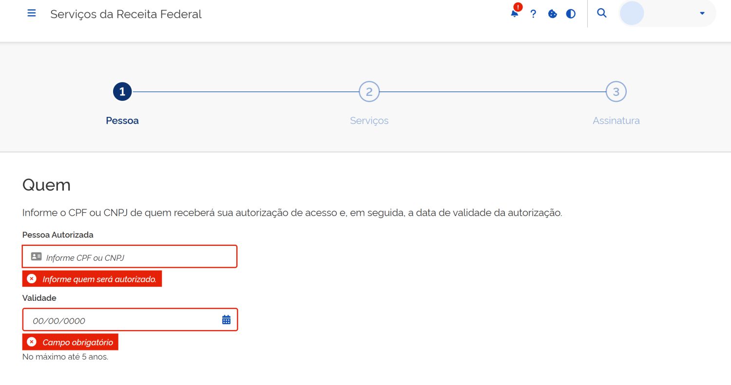 Formulário Nova Autorização